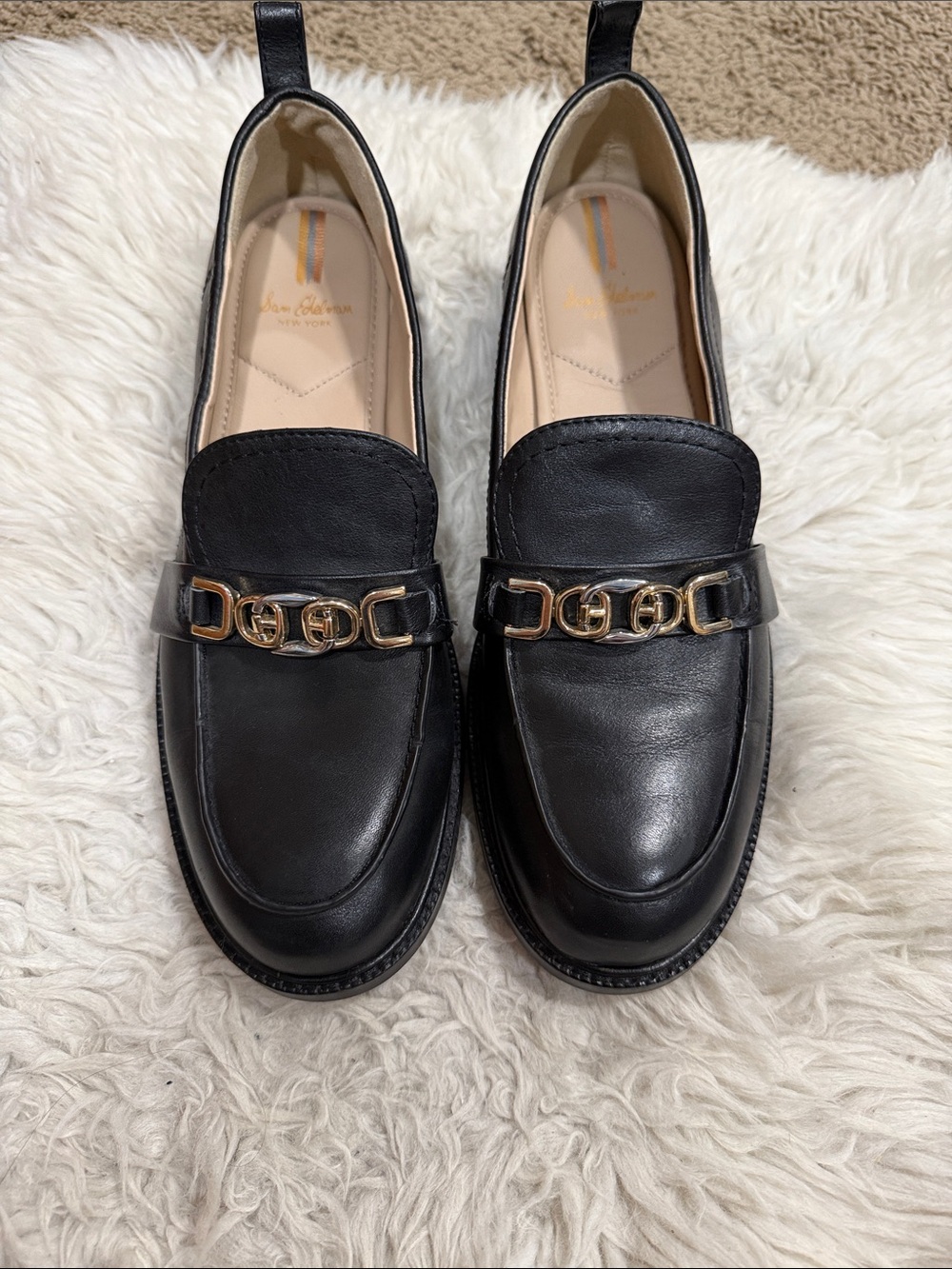 Sam Edelman Christy Black Leather Loafer Women's Size 9.5M - Picture 2 of 10